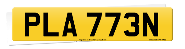 Registration number PLA 773N